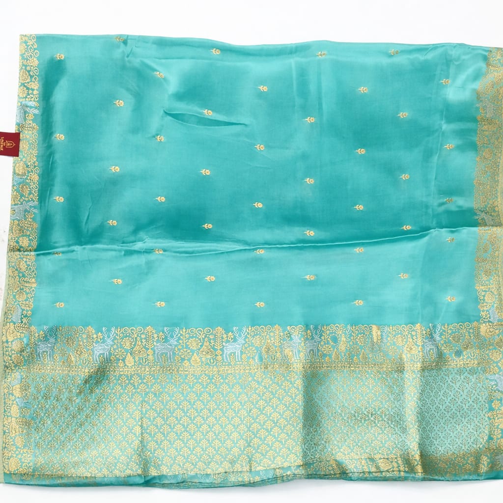 Seafoam Rajnidhi Satin Saree
