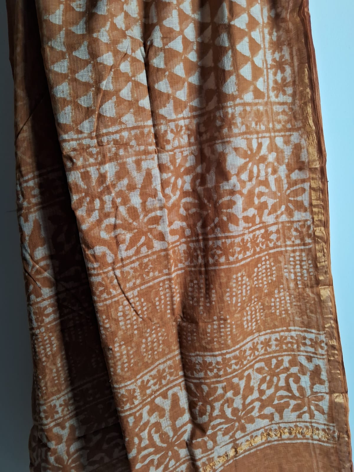 Kota Doria Hanblock Print cotton