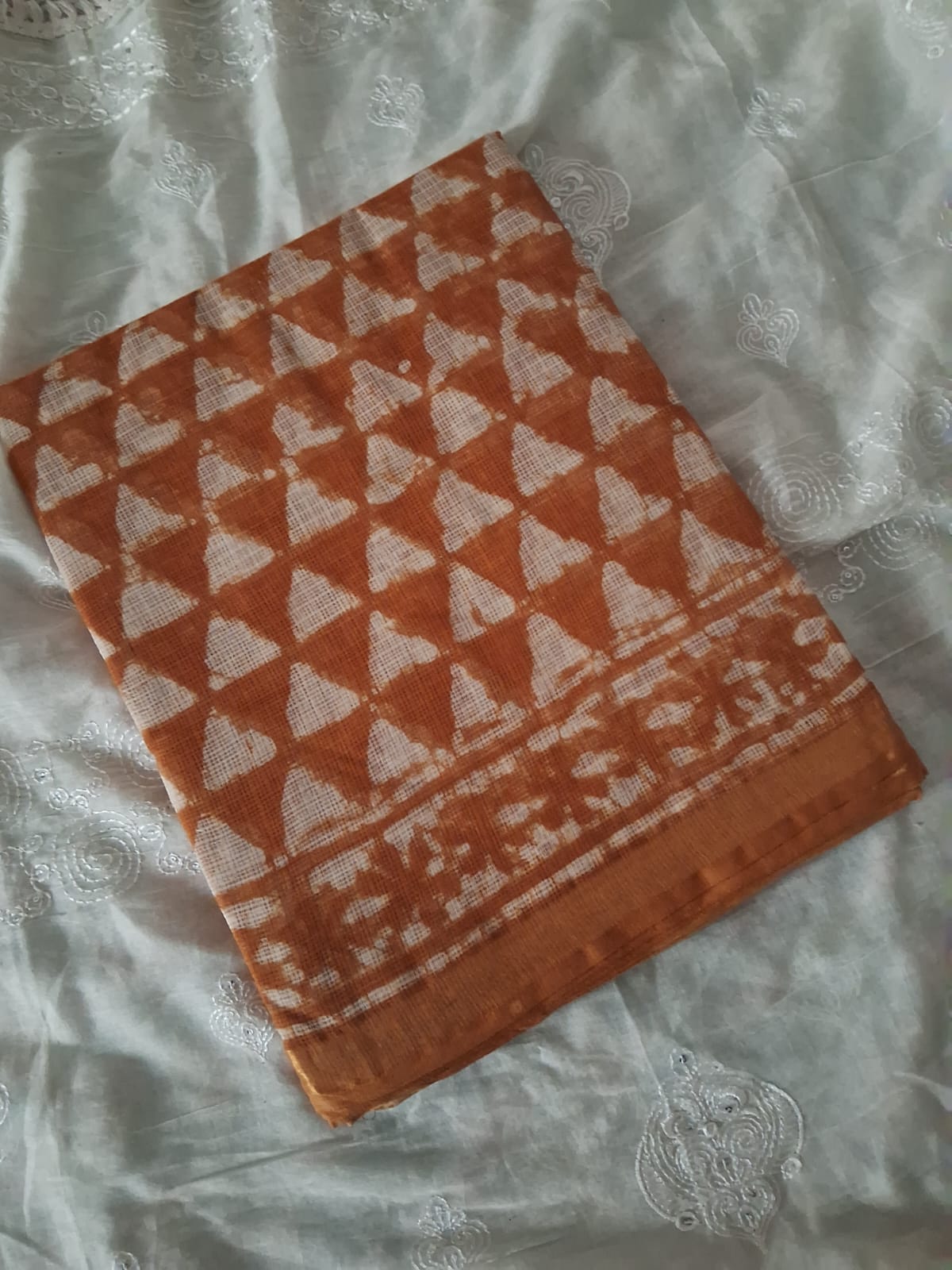Kota Doria Hanblock Print cotton