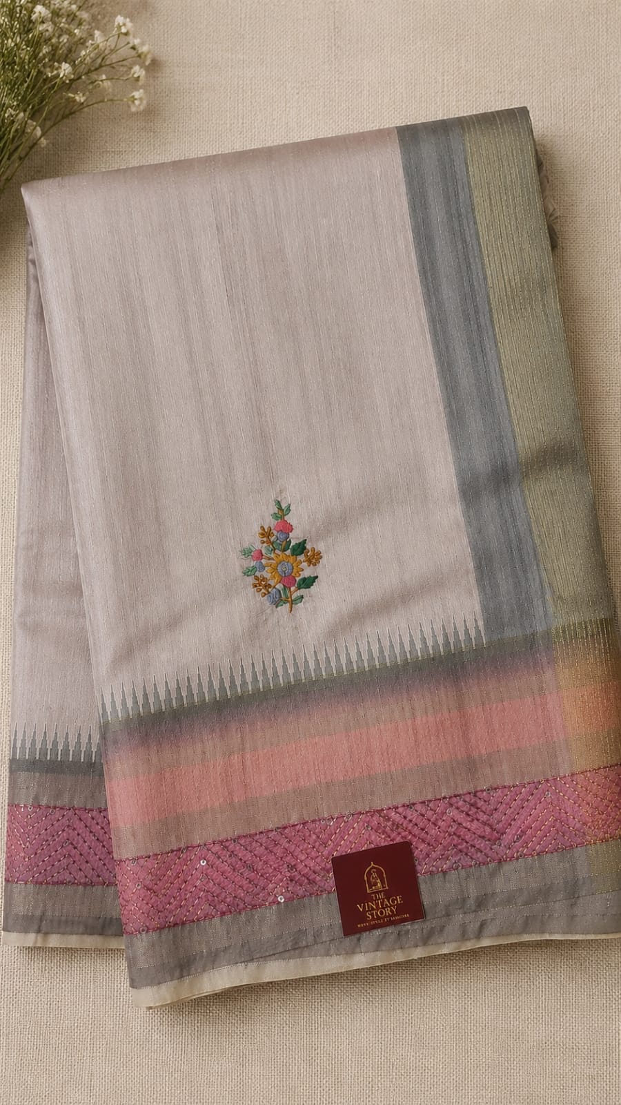 Tussar silk saree