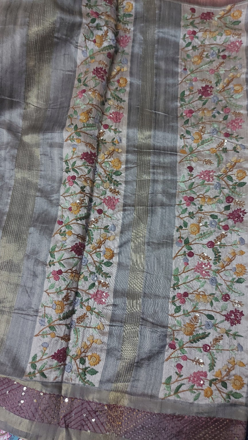 Tussar silk saree