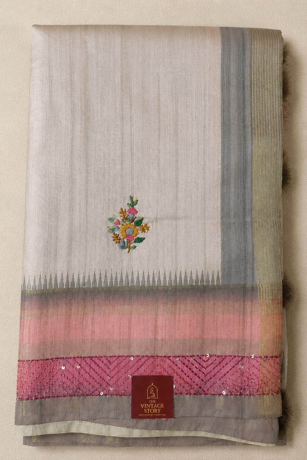 Tussar silk saree