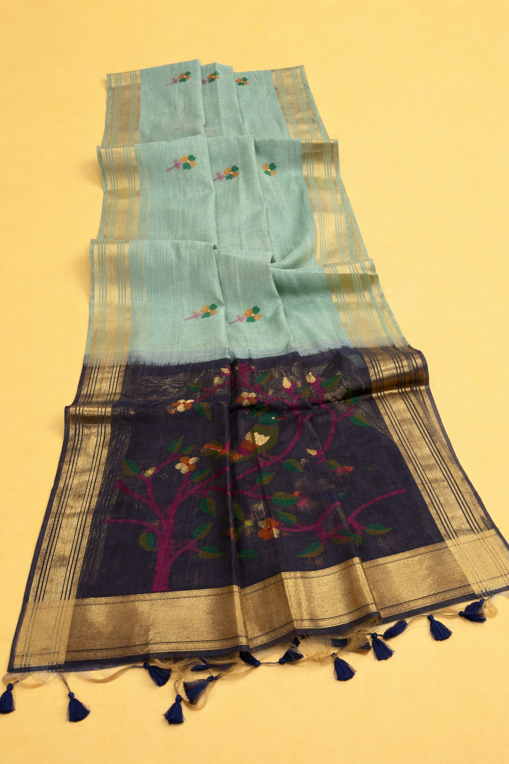 Paithani Muga Cotton