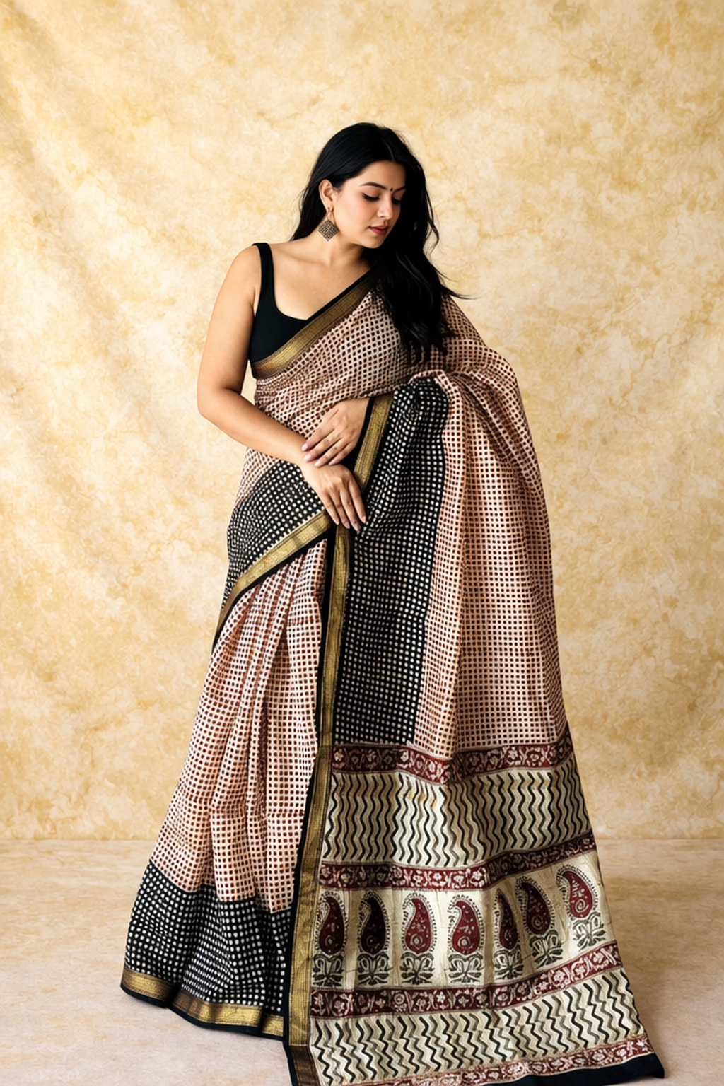 Pure Maheshwari Silk Saree