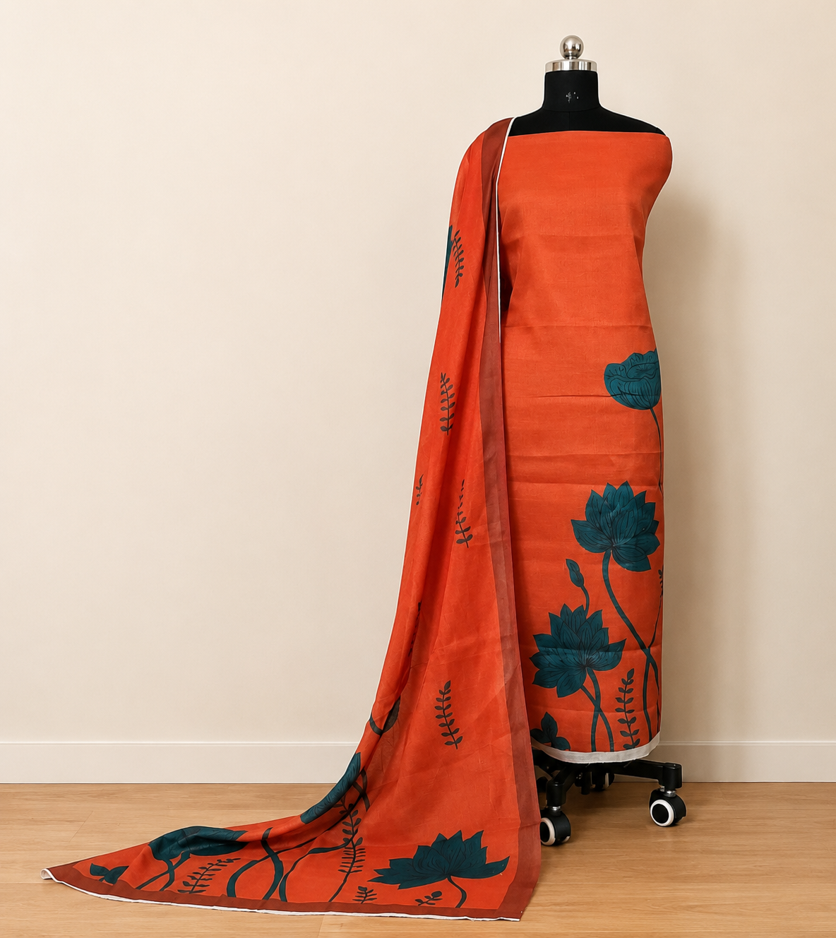 Floral Salwar set materials
