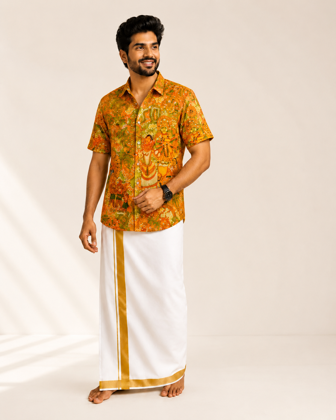 Shirt Dhoti combo